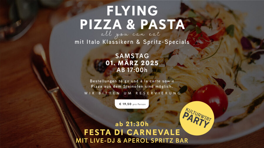 FLYING PIZZA & PASTA | FESTA DI CARNEVALE