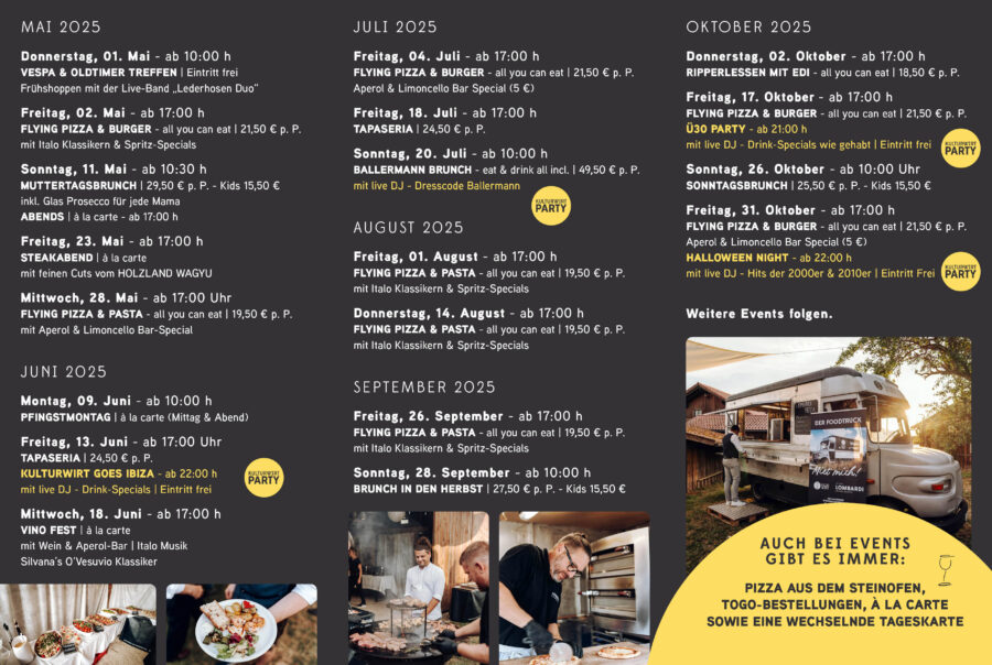 Unsere Events bis Oktober 2025