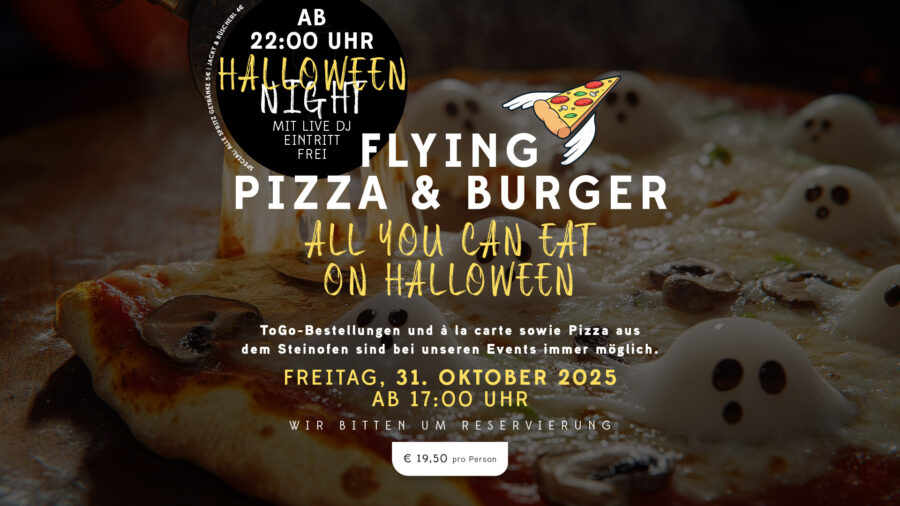 FLYING PIZZA & BURGER – all you can eat