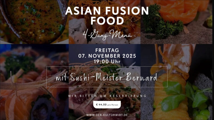 ASIAN FUSION FOOD – 4-Gang-Menü
