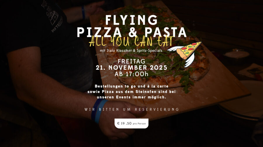 FLYING PIZZA & PASTA – all you can eat