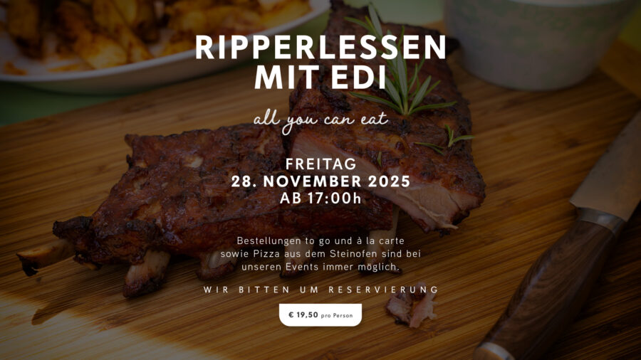 RIPPERLESSEN MIT EDI – all you can eat