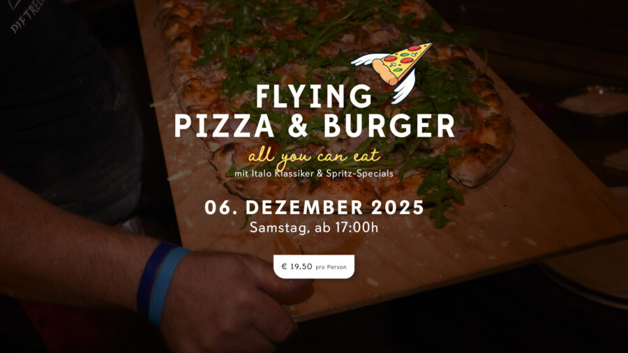 FLYING PIZZA & BURGER – all you can eat