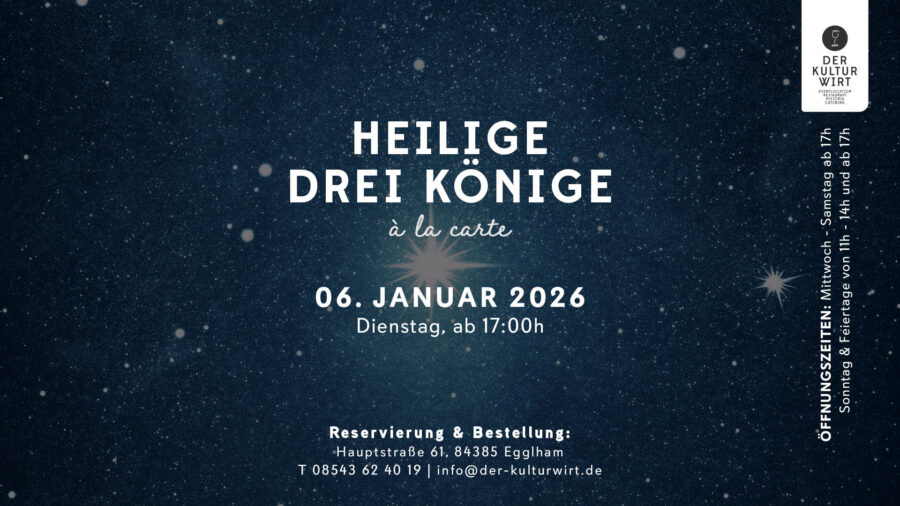 HEILIG DREI KÖNIG – à la carte