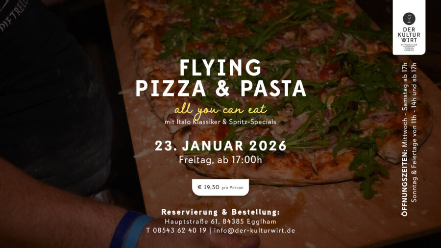 FLYING PIZZA & PASTA – all you can eat